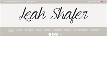 Tablet Screenshot of leahshafermusic.com